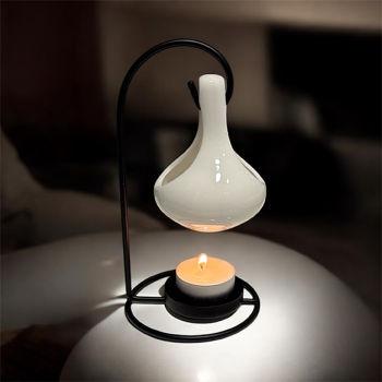 Wax Melt Burner - Hanging White Pot