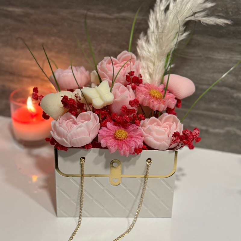 Wax Melt Flower Bouquet – Luxury Pink Floral Scentscaping